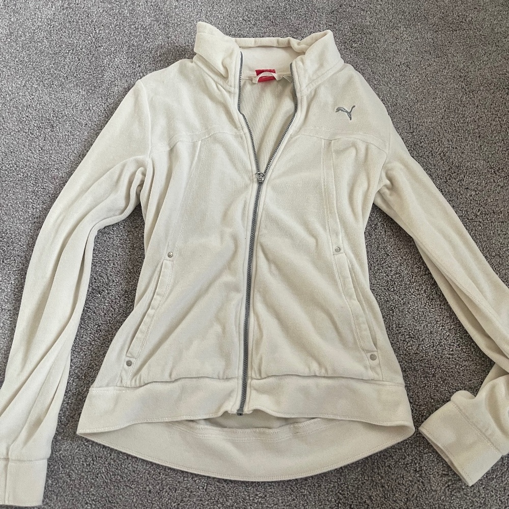 vintage 2000s puma velour jacket